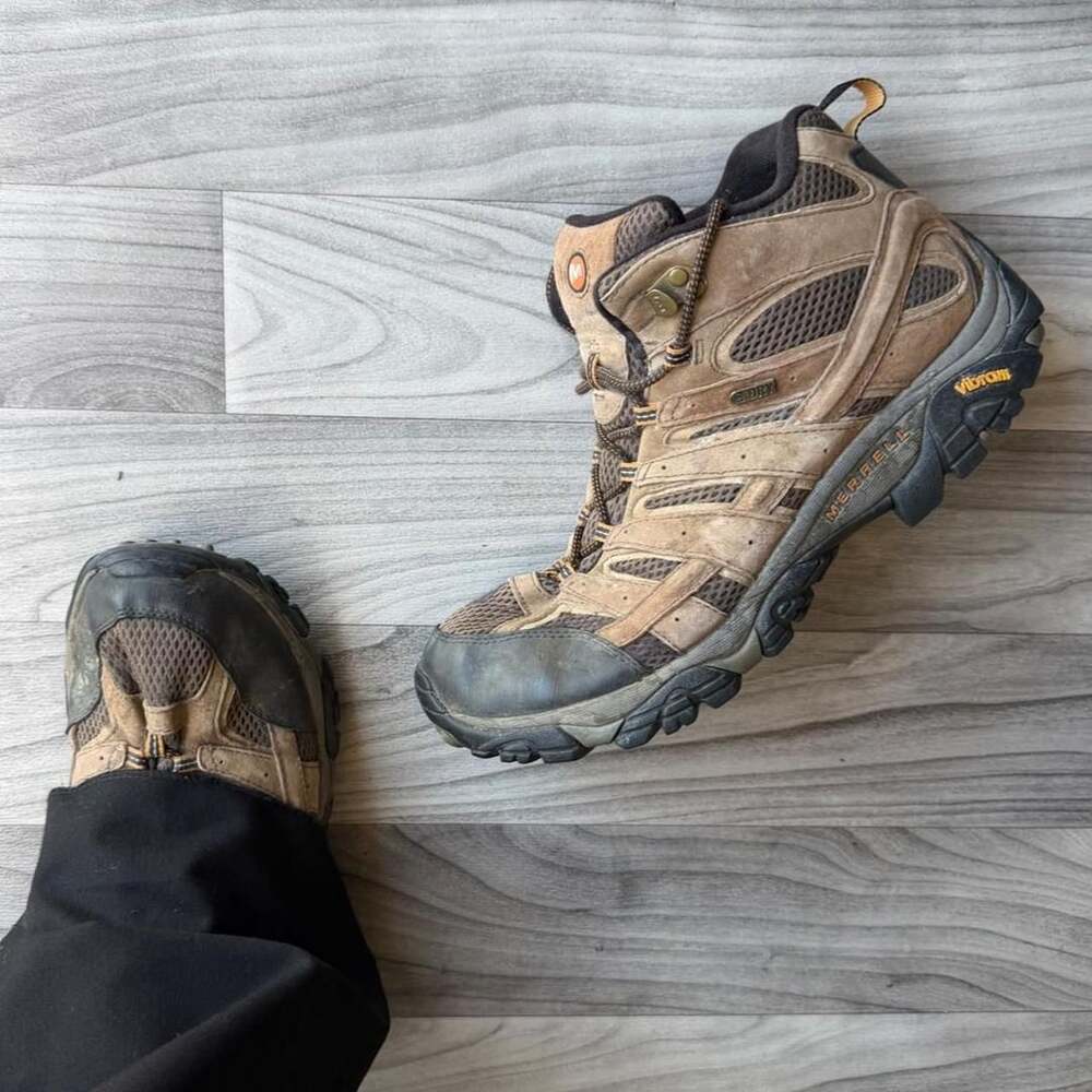 Merrell Moab 2 Mid Waterproof Hiking Boots Earth Brown Mens 12 J06051W